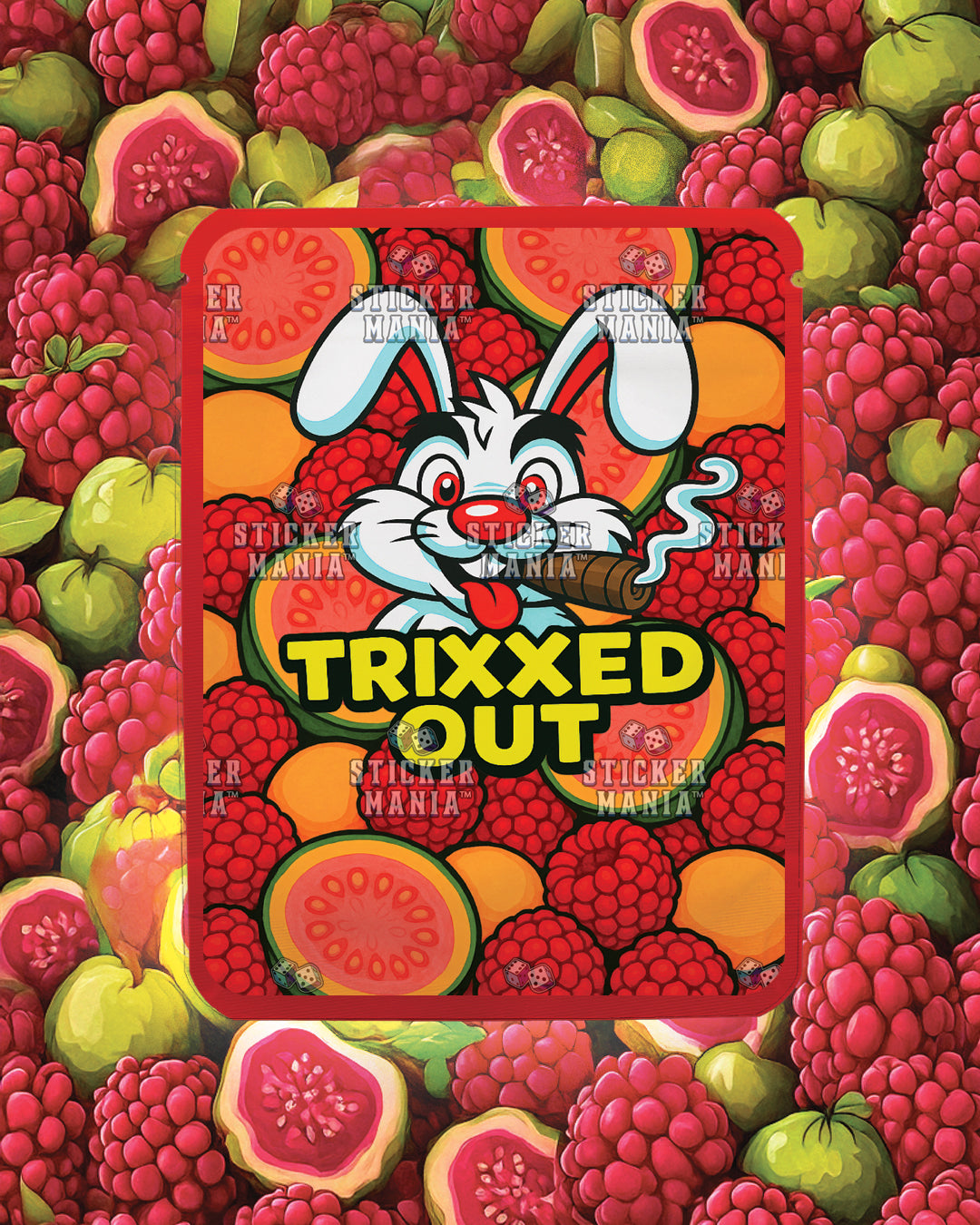 Trixxed Out - Raspberry Guava Crunch | Pre-Made Sticker Bag | 3.5g