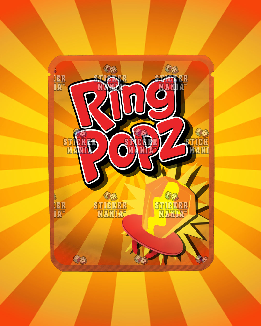 Ring Popz Tropical Punch | Pre-Made Sticker Bag | 3.5g