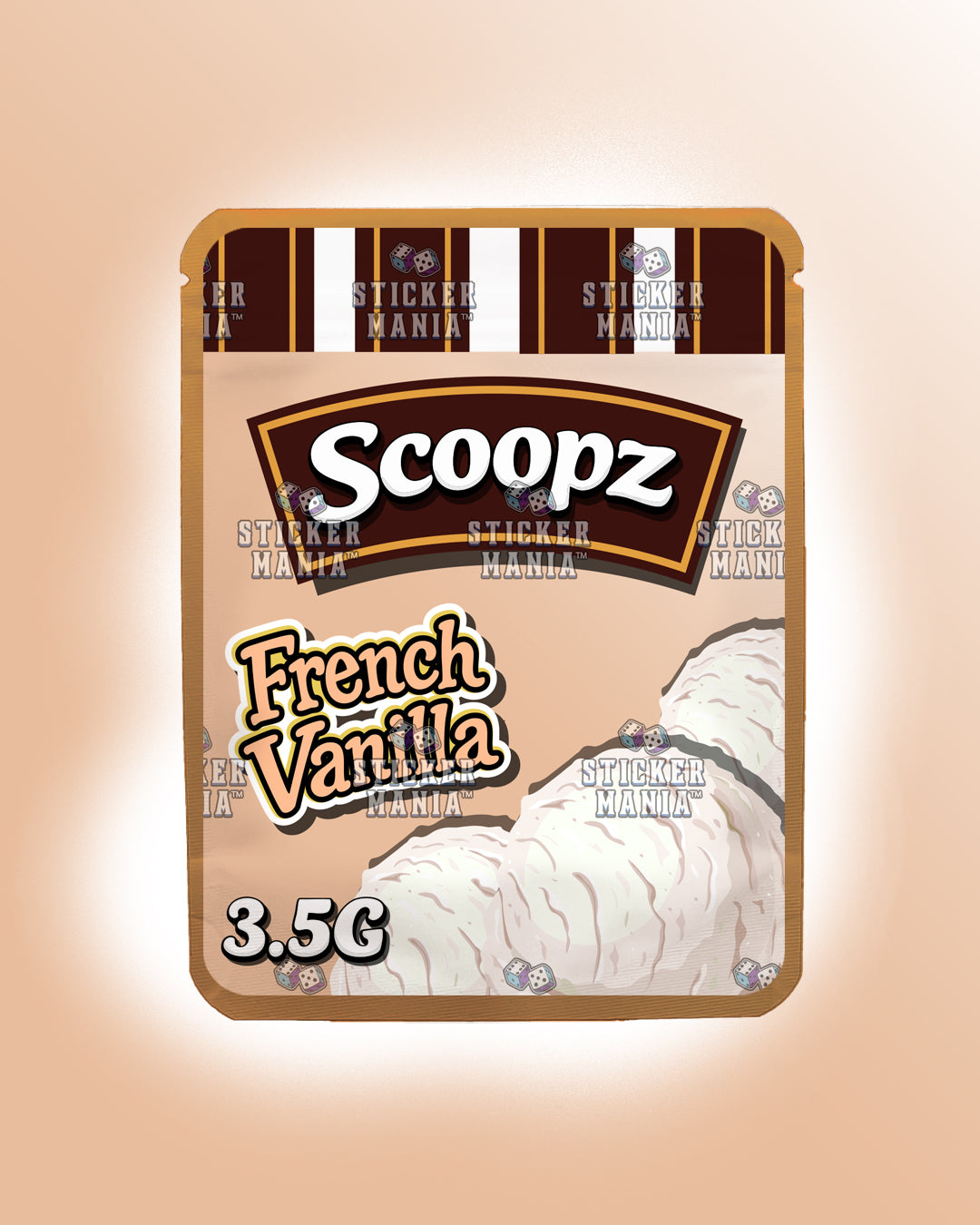 Scoopz French Vanilla | Pre-Made Sticker Bag | 3.5g