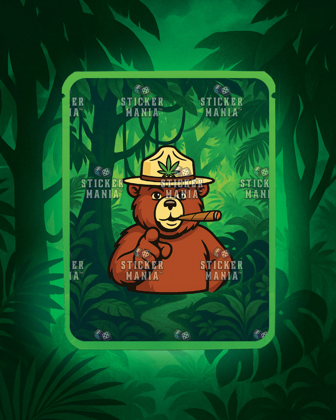 Jungle Kush | Pre-Made Sticker Bag | 3.5g