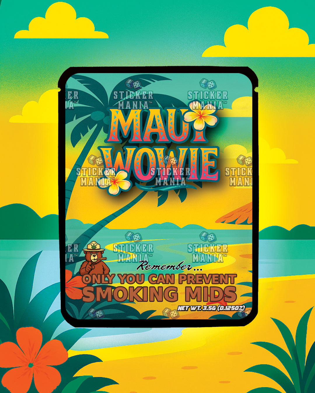 Maui Wowie | Pre-Made Sticker Bag | 3.5g