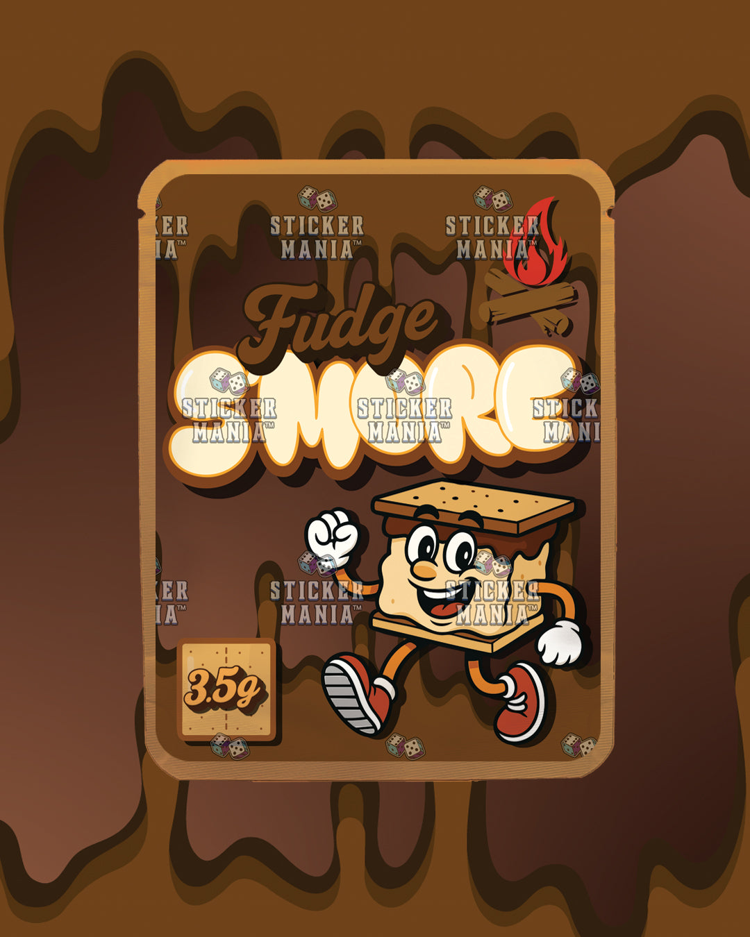 Smore Fudge | Pre-Made Sticker Bag | 3.5g