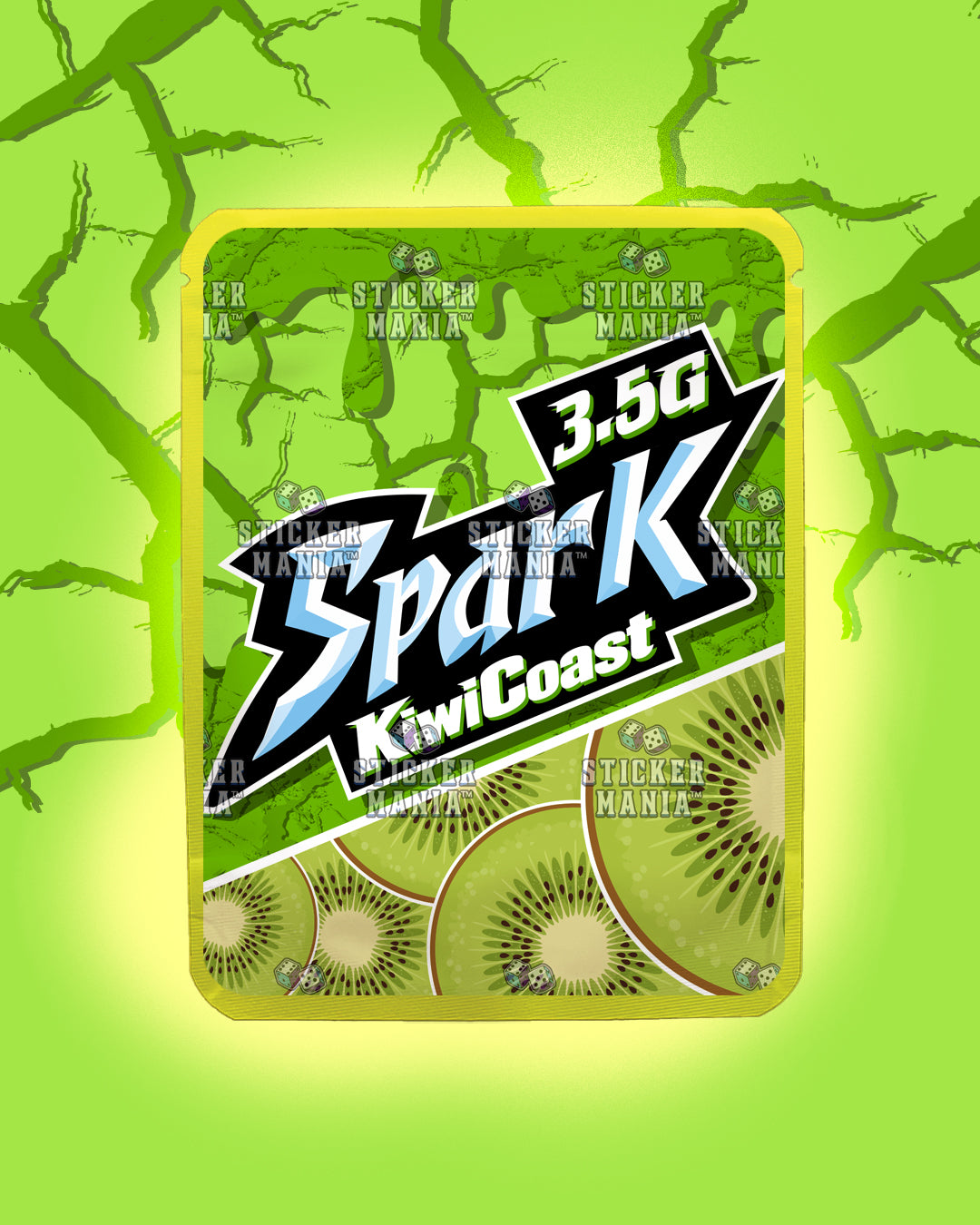 Spark Kiwi Coast | Pre-Made Sticker Bag | 3.5g