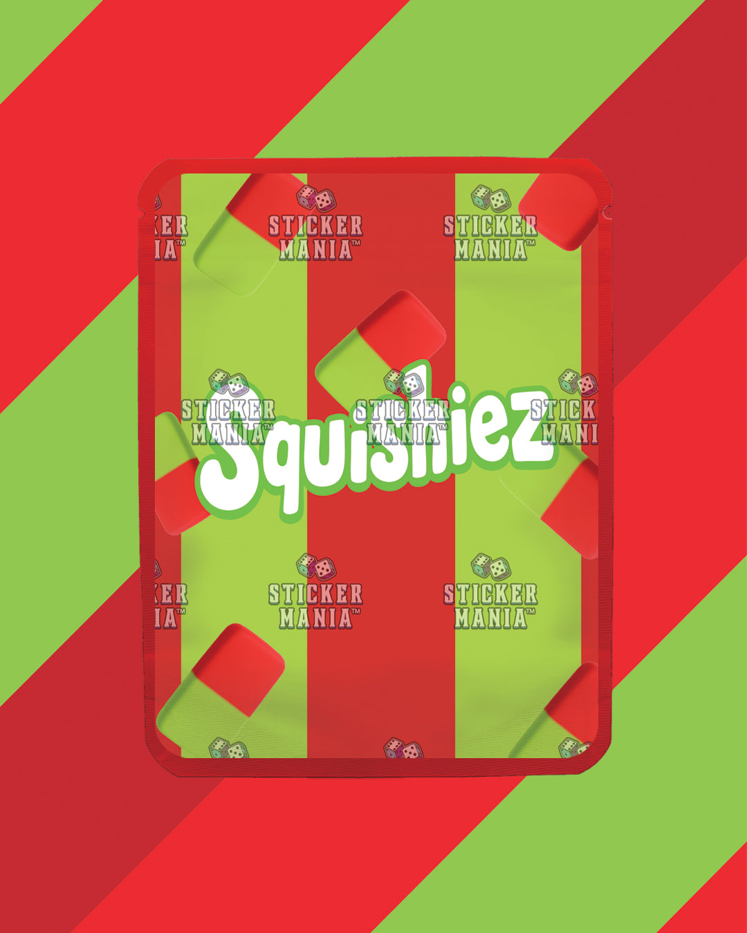 Squishiez Chery Lime | Pre-Made Sticker Bag | 3.5g