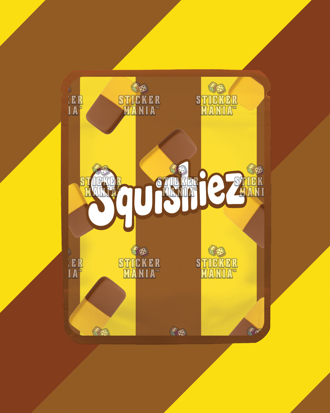 Squishiez Chocolate Banana | Pre-Made Sticker Bag | 3.5g