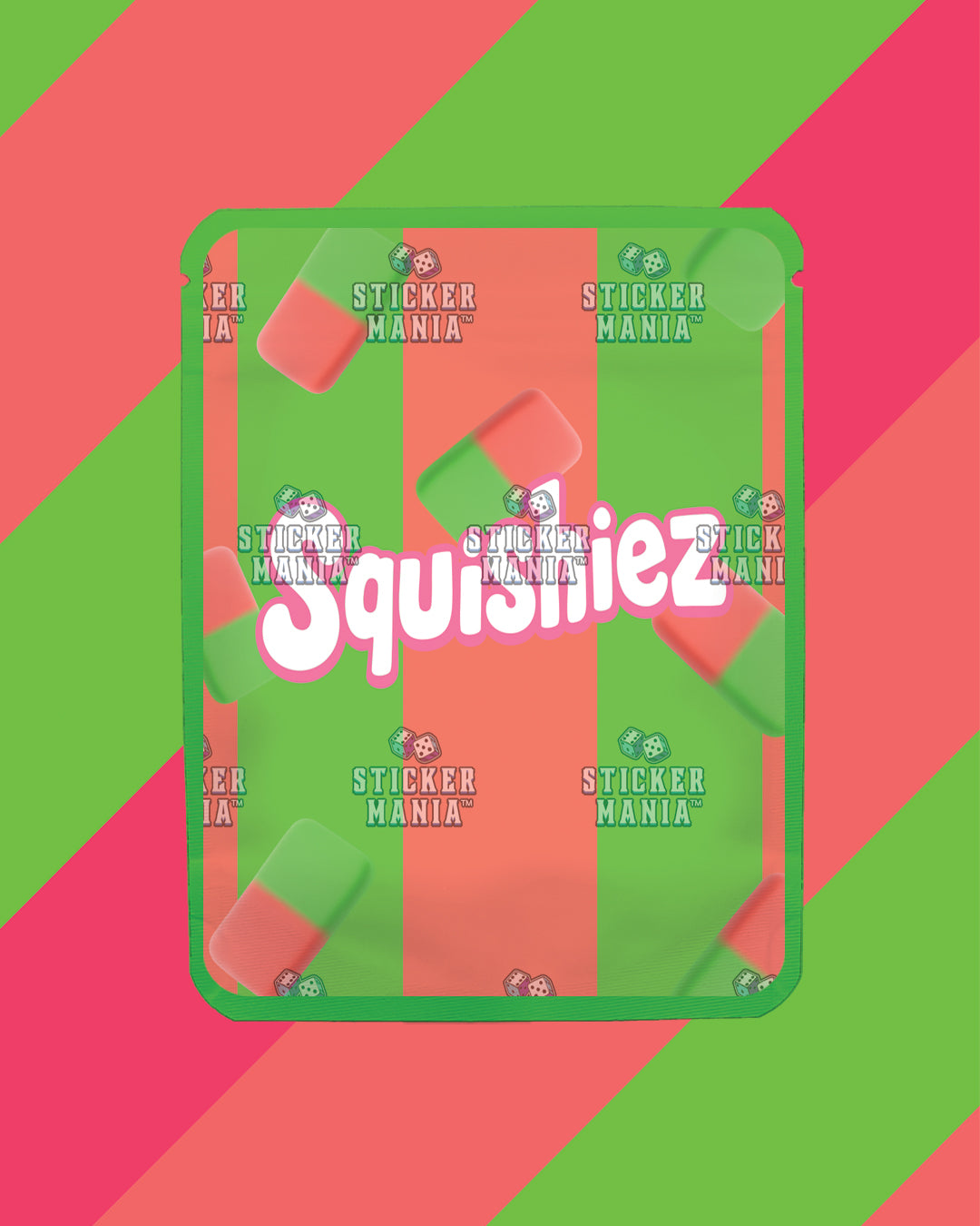 Squishiez Lychee Kiwi | Pre-Made Sticker Bag | 3.5g