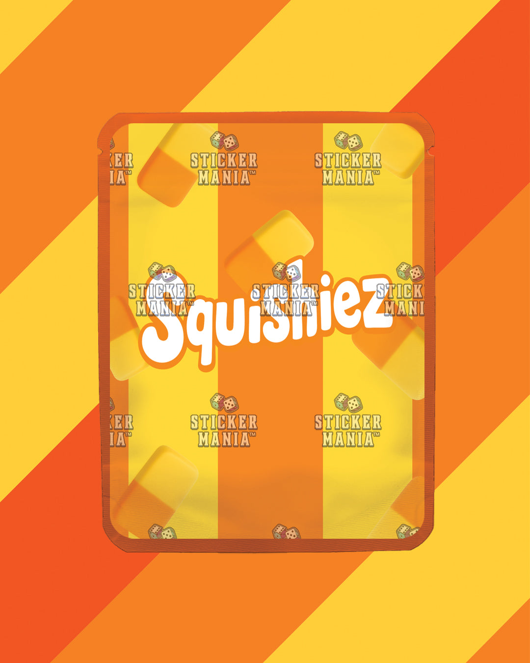 Squishiez Peach Mango | Pre-Made Sticker Bag | 3.5g