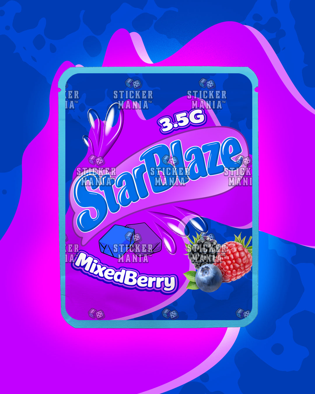 Starblaze Mixed Berry | Pre-Made Sticker Bag | 3.5g