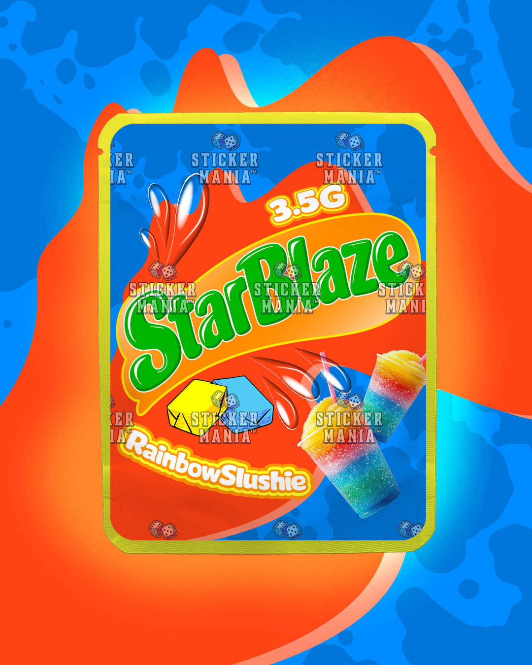 Starblaze Rainbow Slushie | Pre-Made Sticker Bag | 3.5g