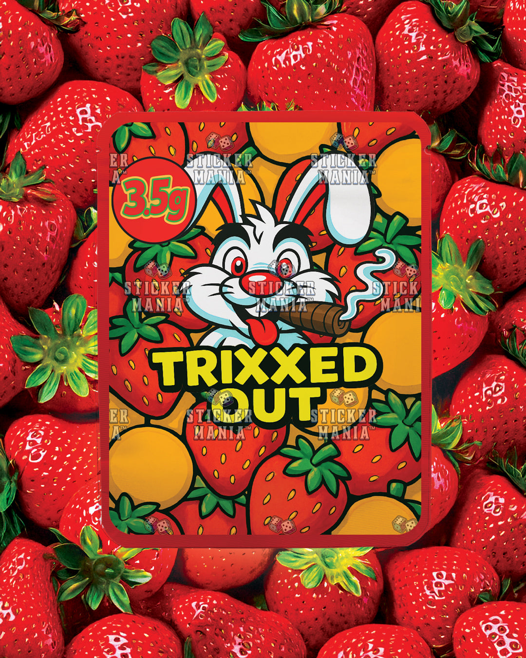 Trixxed Out - Strawberry Crunch | Pre-Made Sticker Bag | 3.5g
