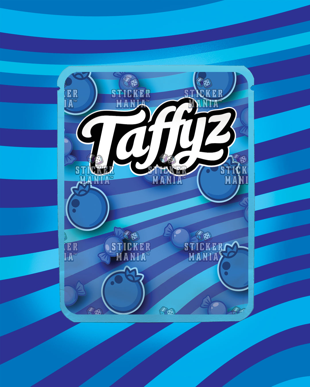 Taffyz Blueberry | Pre-Made Sticker Bag | 3.5g