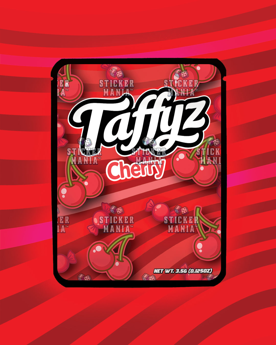 Taffyz Cherry | Pre-Made Sticker Bag | 3.5g