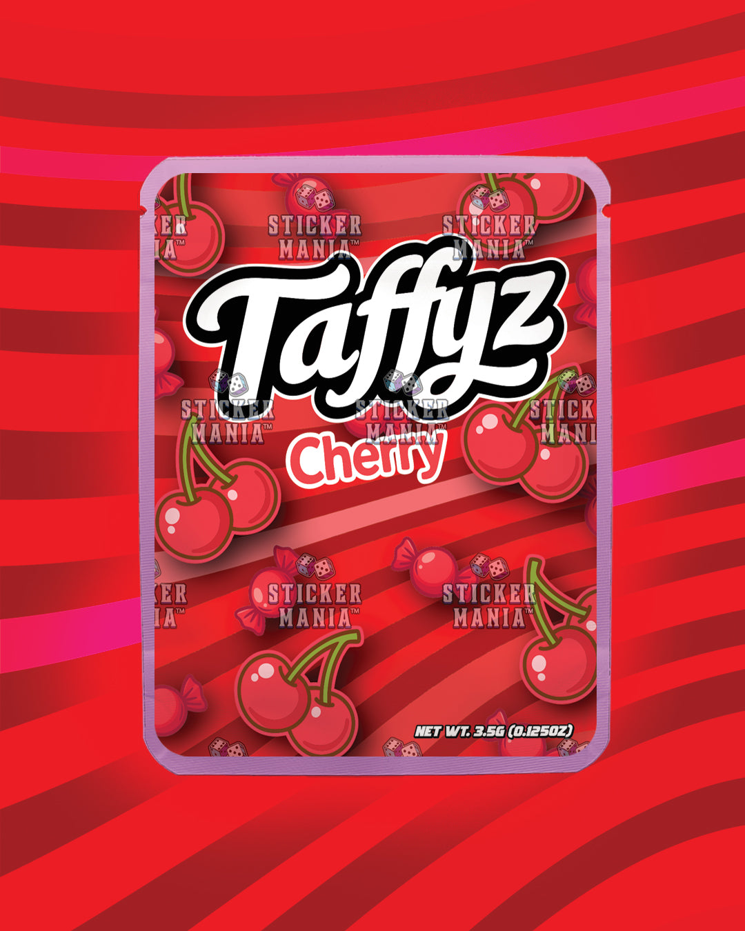 Taffyz Cherry | Pre-Made Sticker Bag | 3.5g