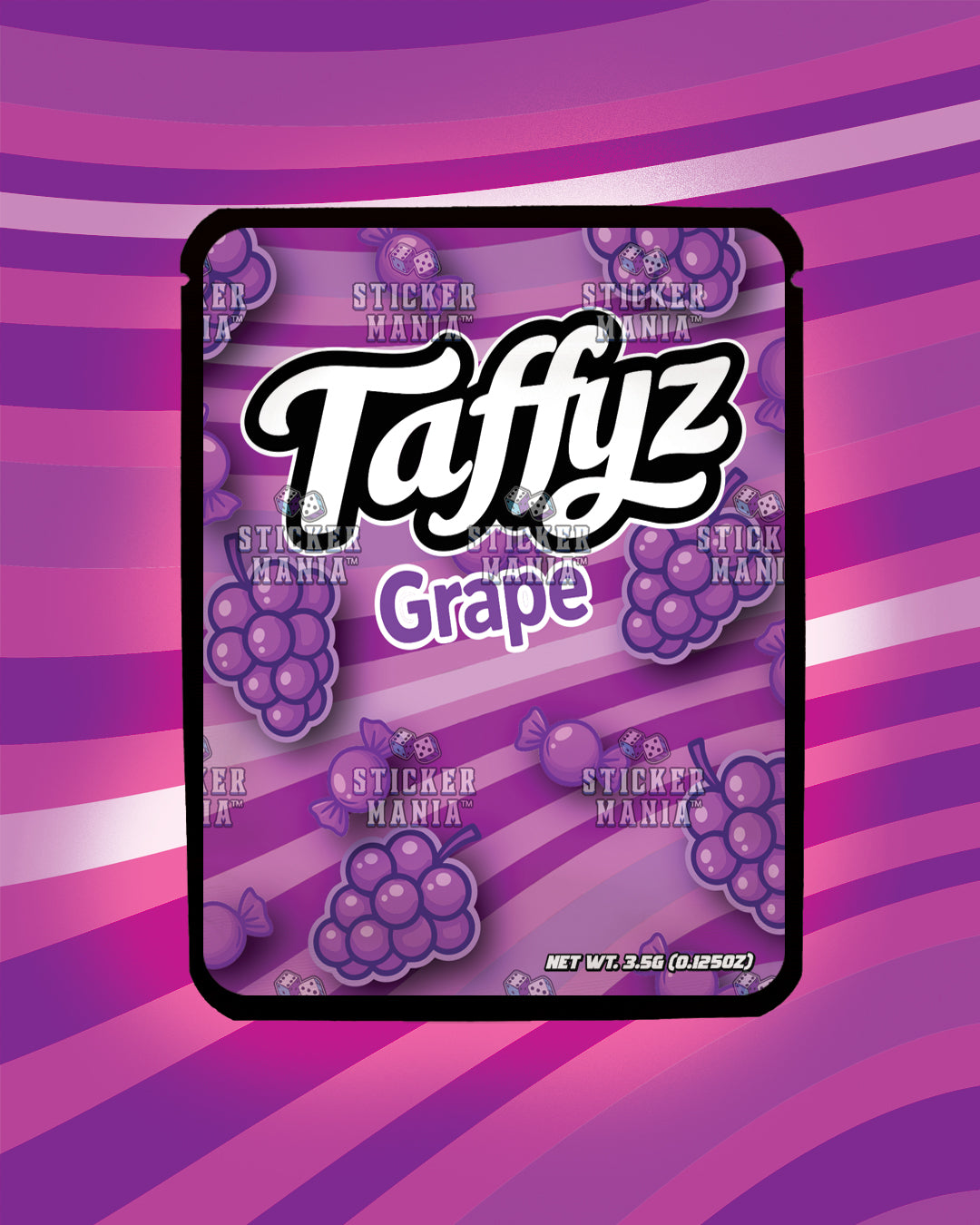 Taffyz Grape | Pre-Made Sticker Bag | 3.5g