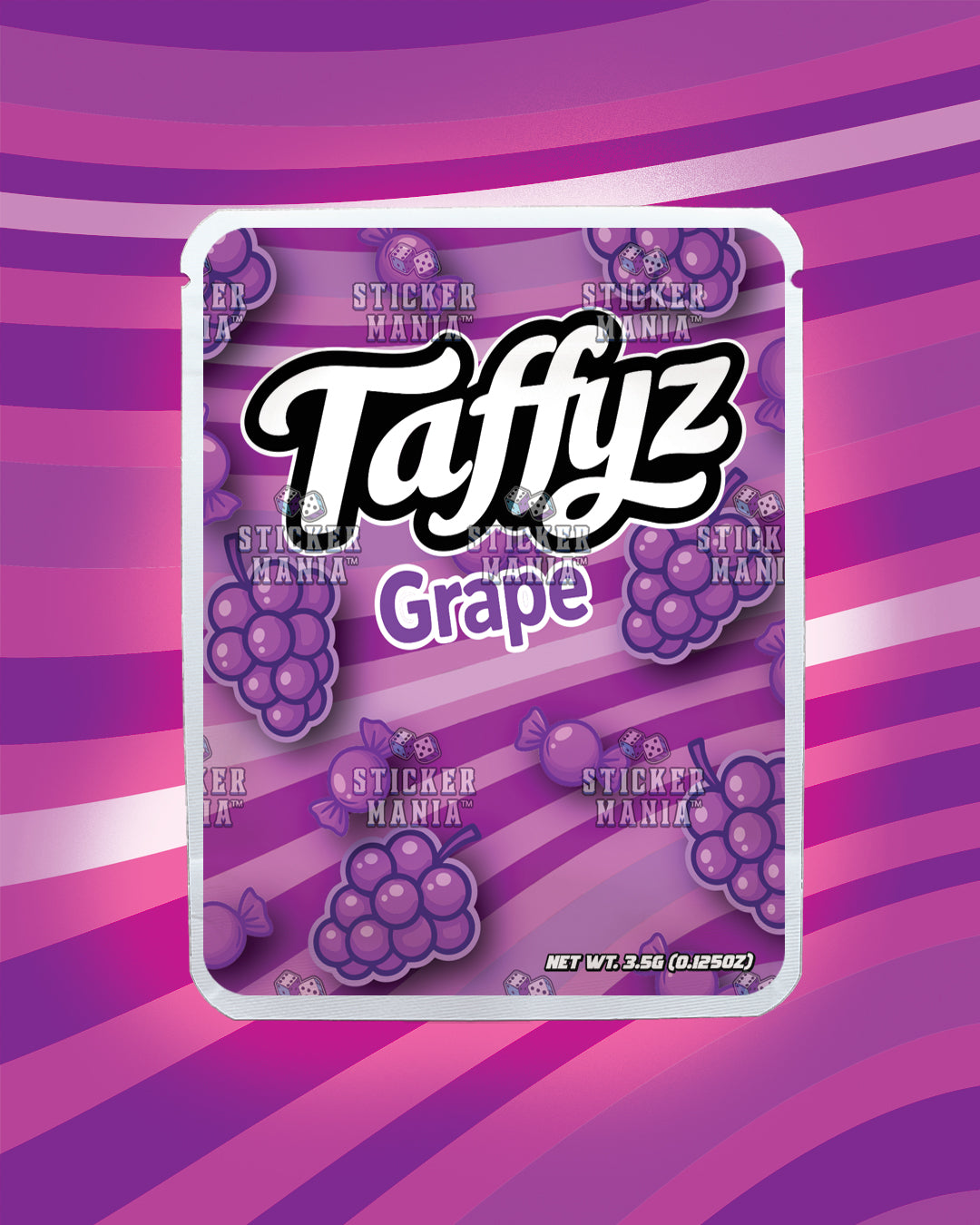 Taffyz Grape | Pre-Made Sticker Bag | 3.5g
