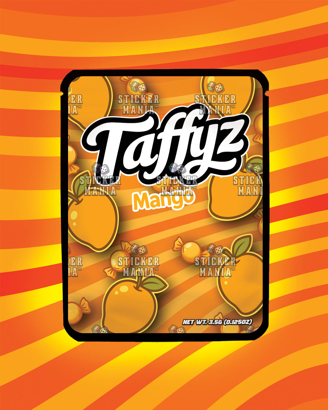 Taffyz Mango | Pre-Made Sticker Bag | 3.5g