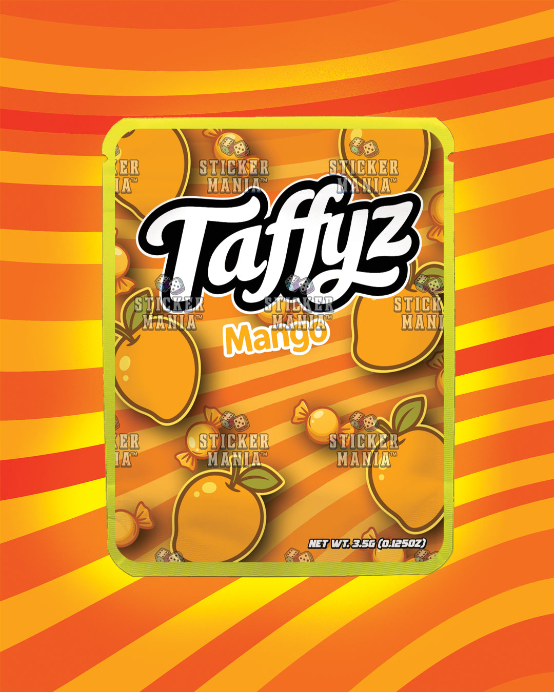 Taffyz Mango | Pre-Made Sticker Bag | 3.5g
