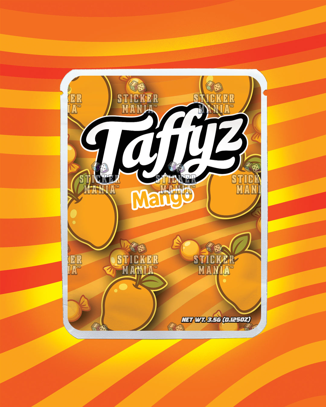 Taffyz Mango | Pre-Made Sticker Bag | 3.5g