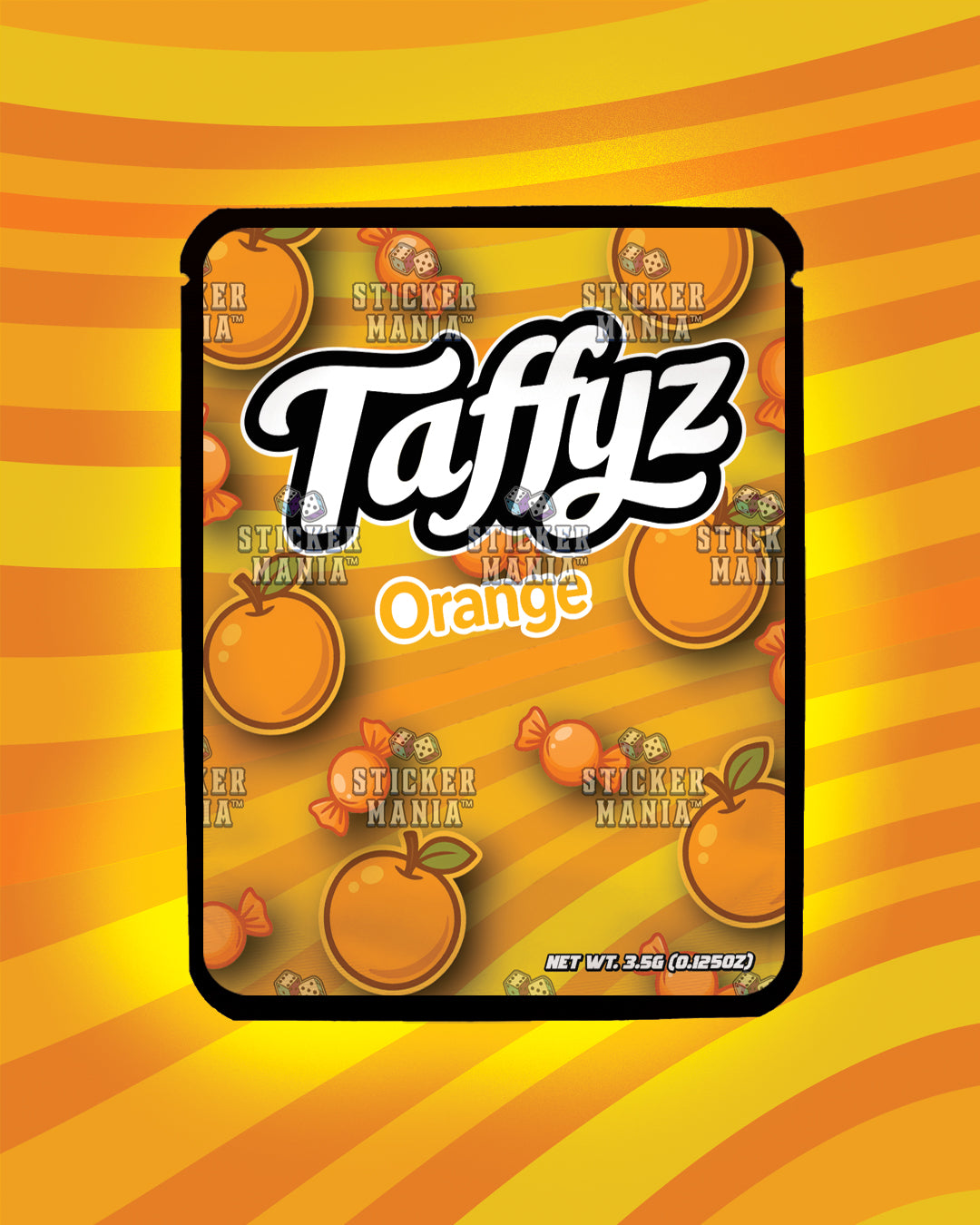 Taffyz Orange | Pre-Made Sticker Bag | 3.5g
