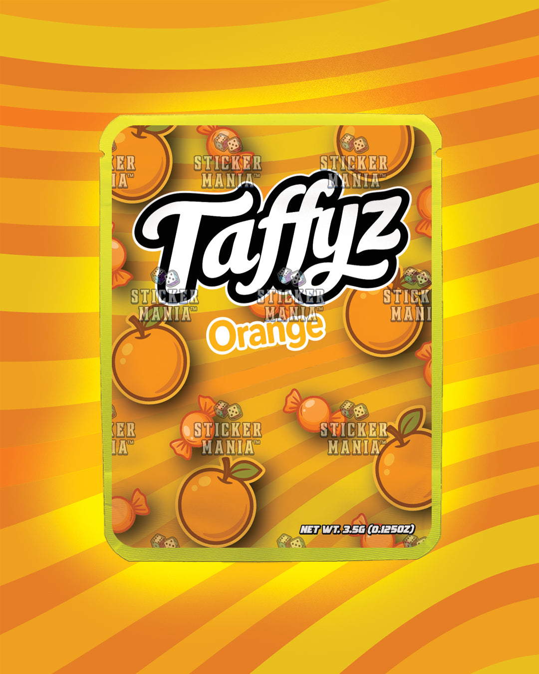 Taffyz Orange | Pre-Made Sticker Bag | 3.5g