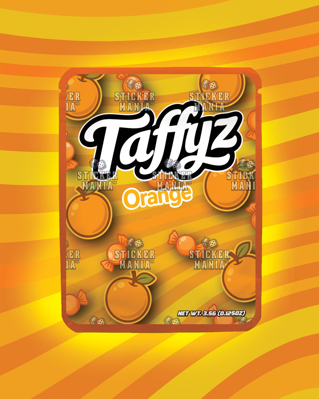 Taffyz Orange | Pre-Made Sticker Bag | 3.5g