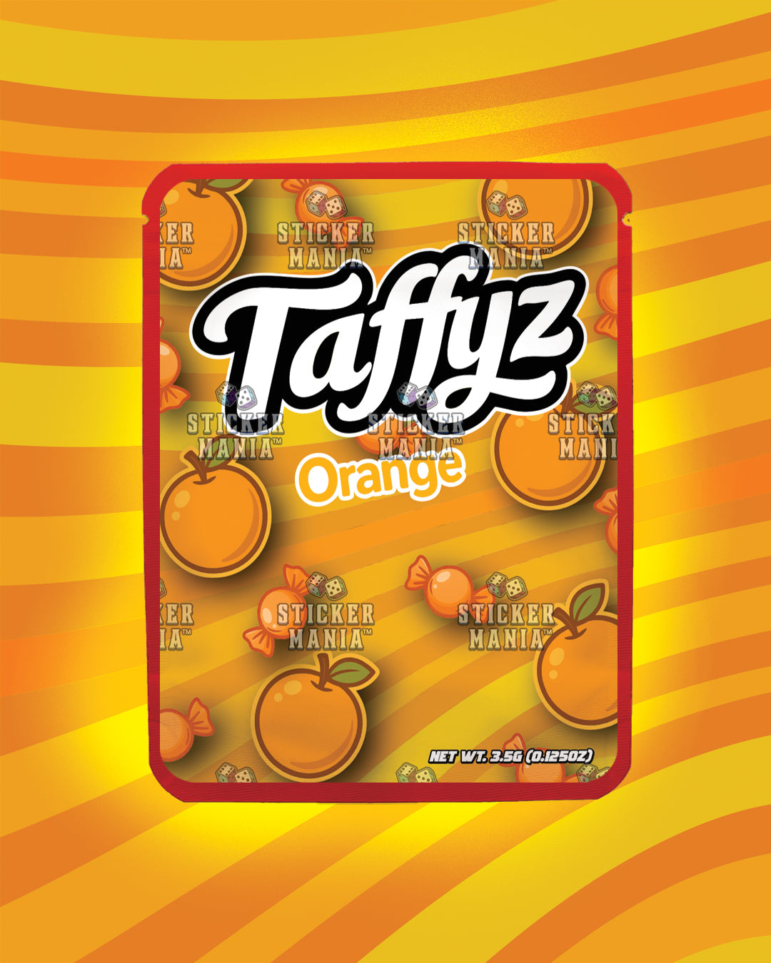 Taffyz Orange | Pre-Made Sticker Bag | 3.5g