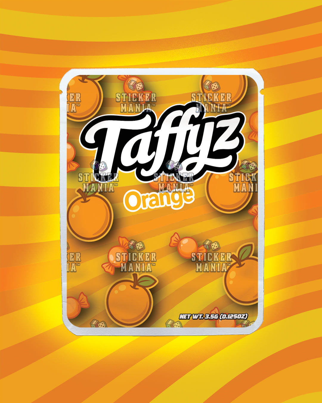 Taffyz Orange | Pre-Made Sticker Bag | 3.5g