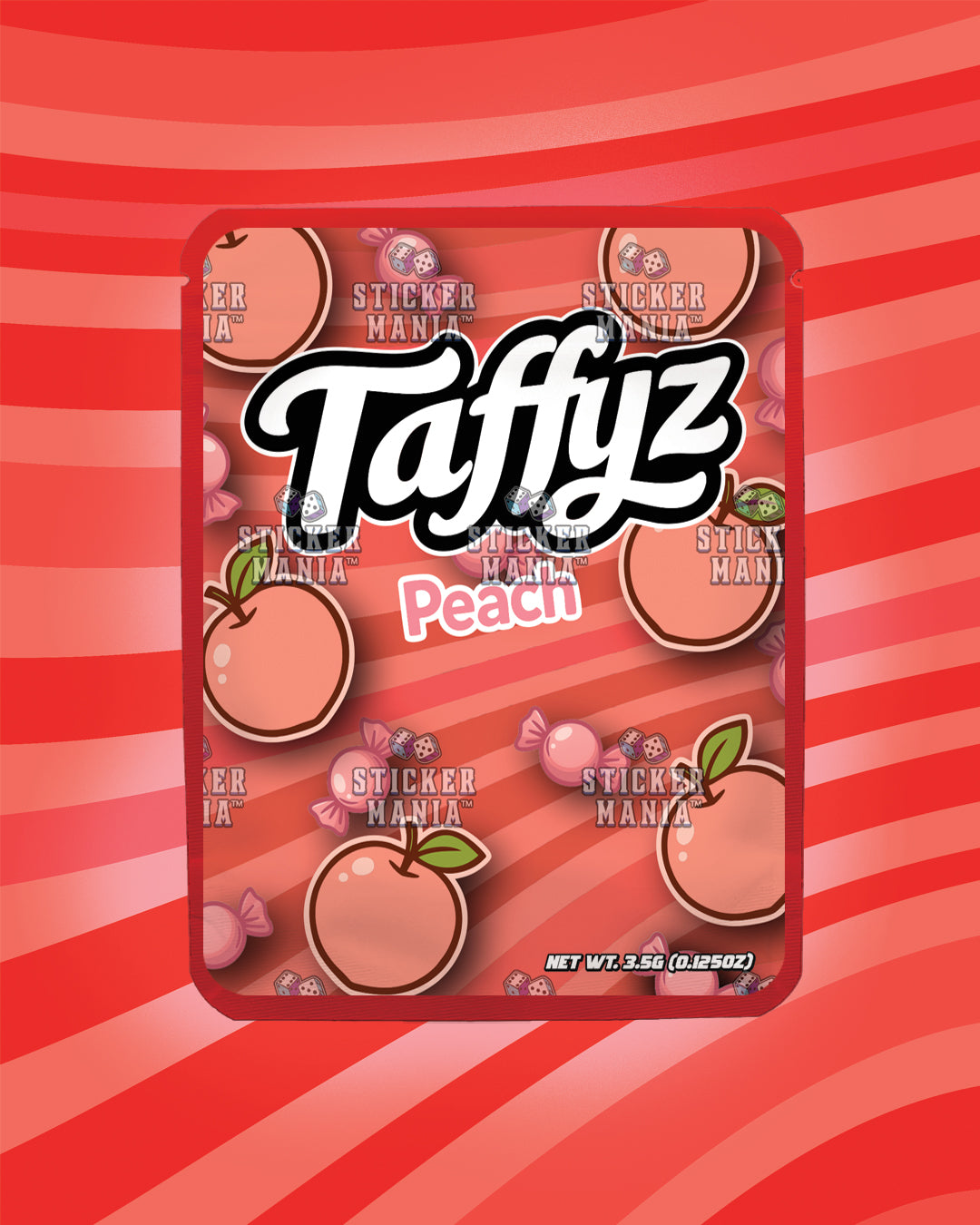 Taffyz Peach | Pre-Made Sticker Bag | 3.5g