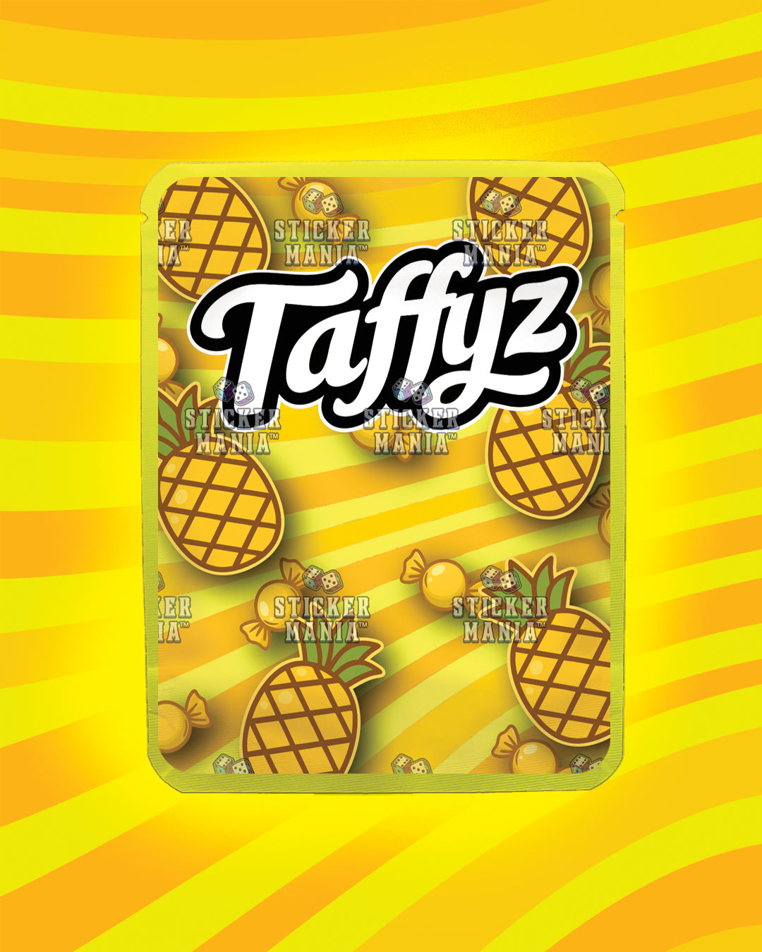 Taffyz Pineapple | Pre-Made Sticker Bag | 3.5g