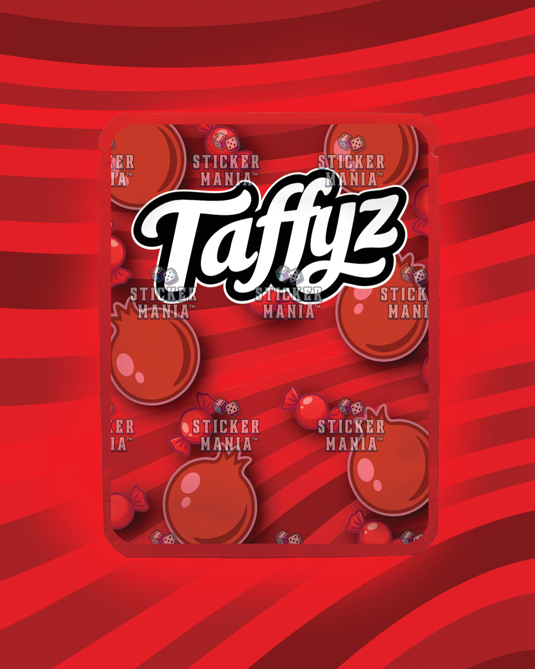 Taffyz Pomegranate | Pre-Made Sticker Bag | 3.5g