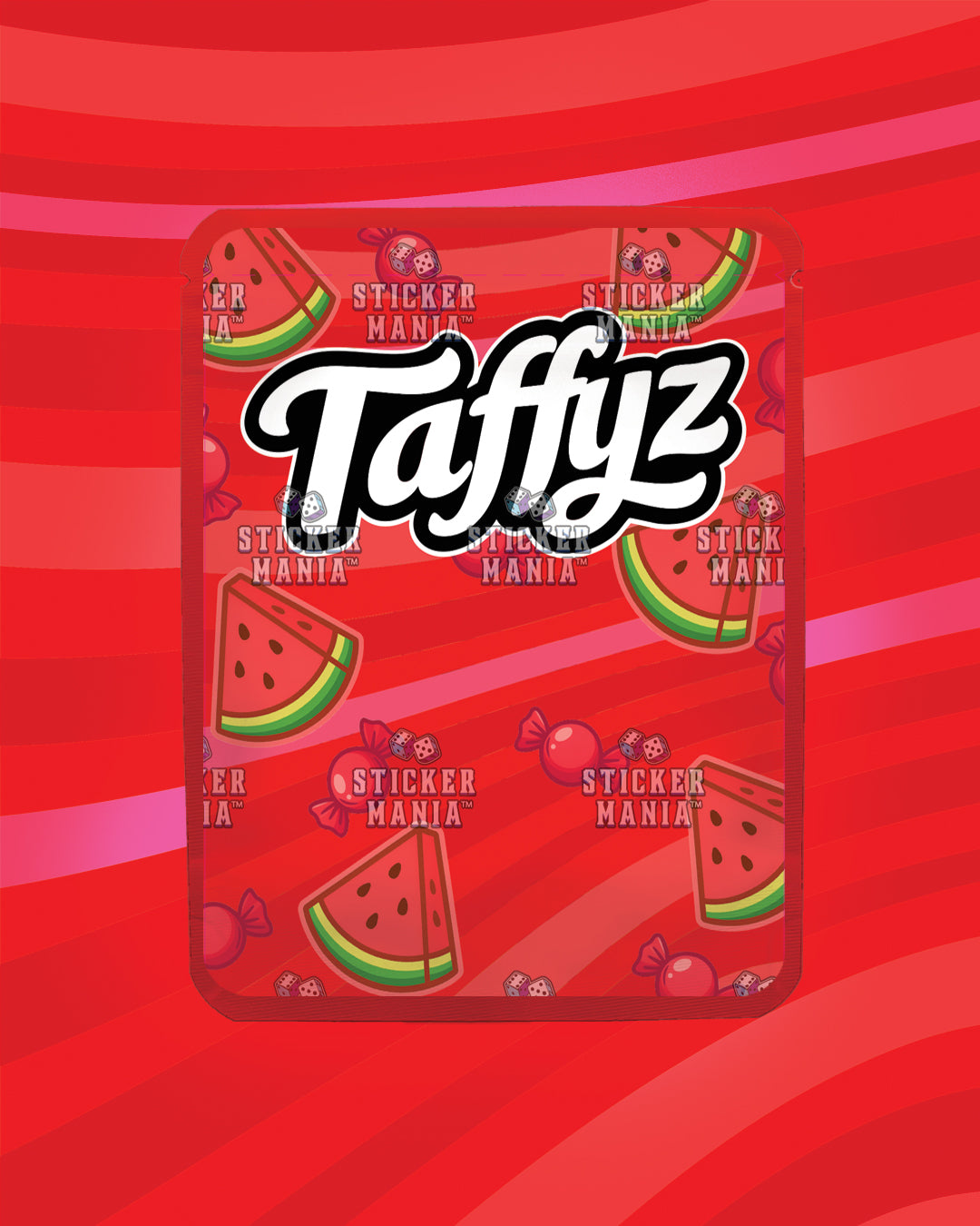 Taffyz Watermelon | Pre-Made Sticker Bag | 3.5g