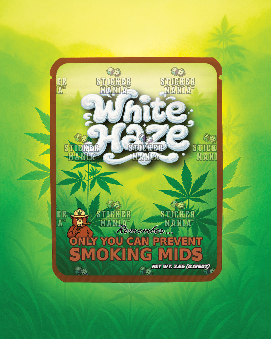 White Haze | Pre-Made Sticker Bag | 3.5g