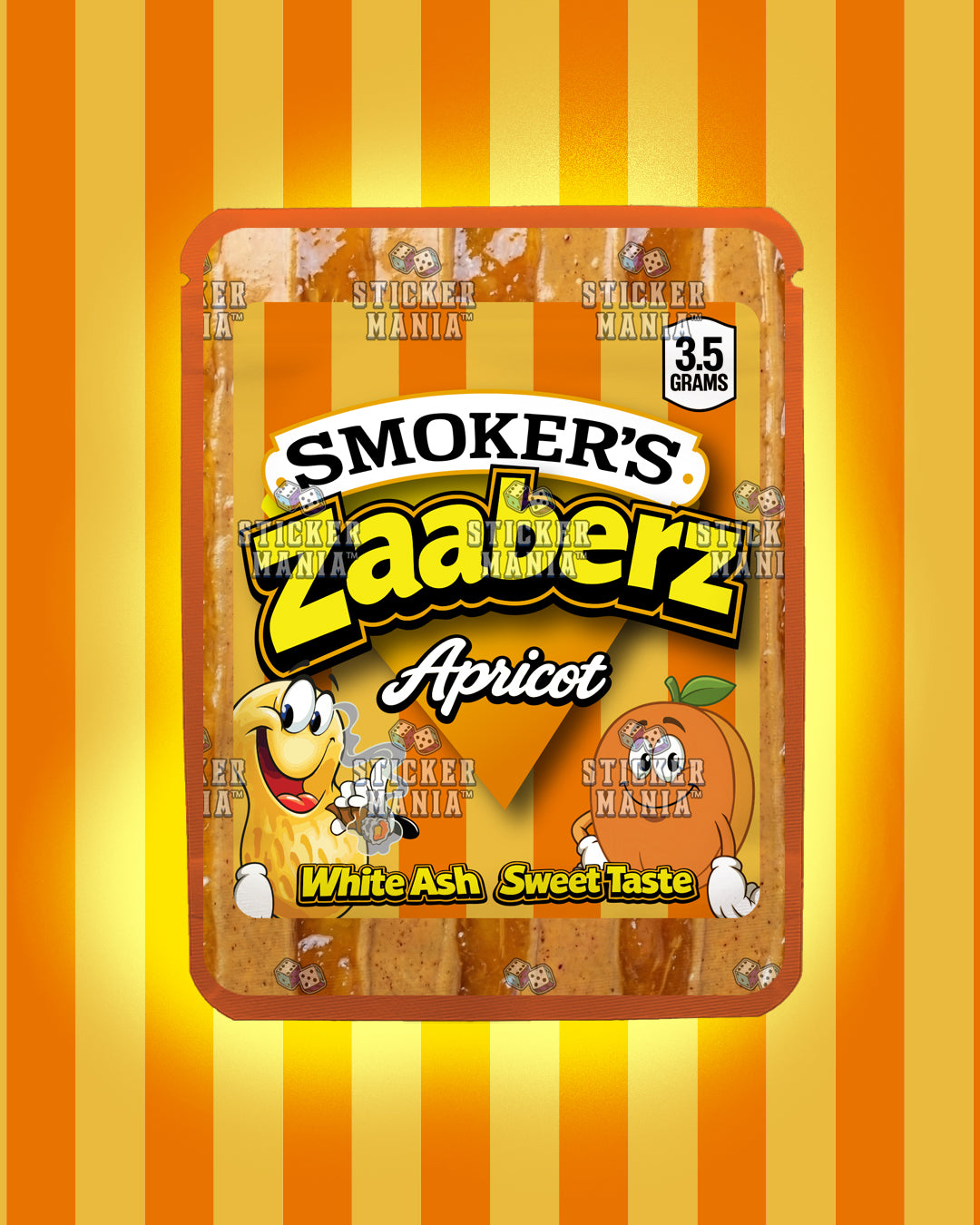 Zaaberz Apricot | Pre-Made Sticker Bag | 3.5g
