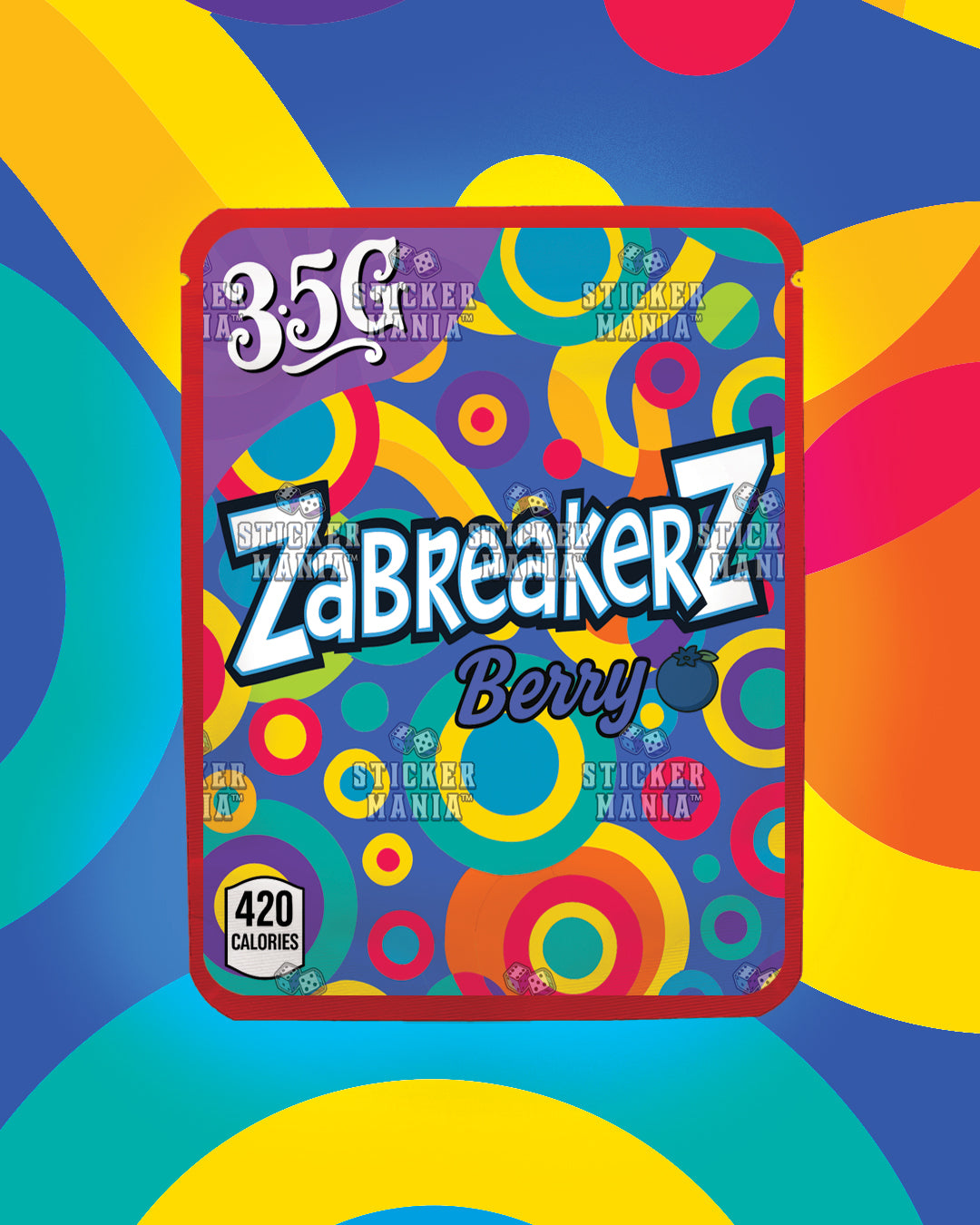 Zabreakerz Berry | Pre-Made Sticker Bag | 3.5g