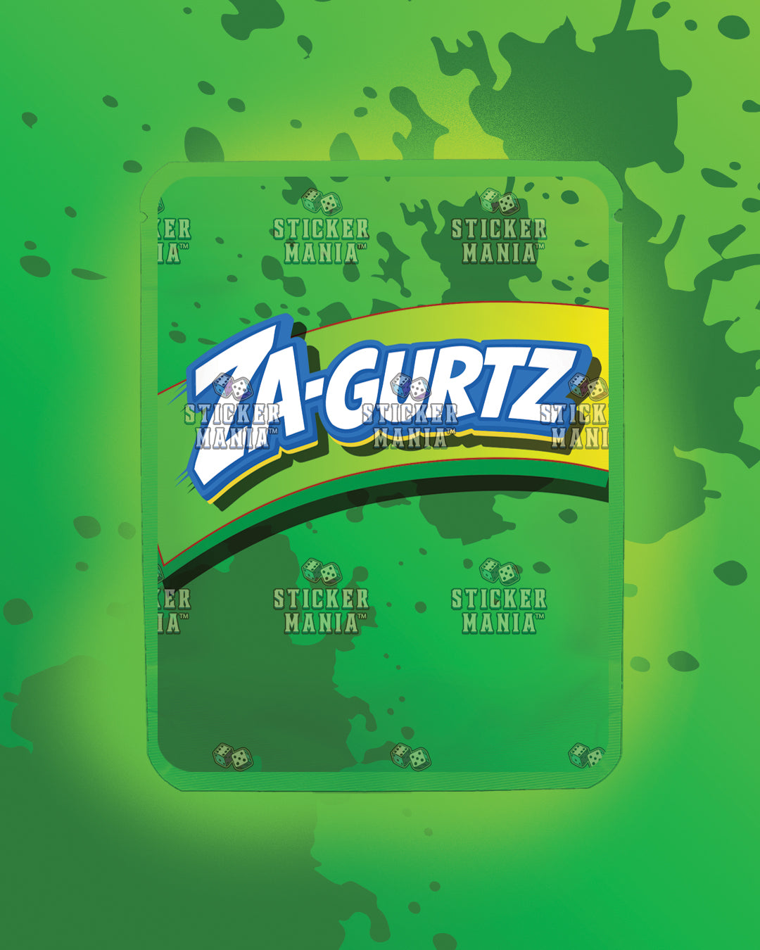 Zagurtz Kiwi Lime | Pre-Made Sticker Bag | 3.5g