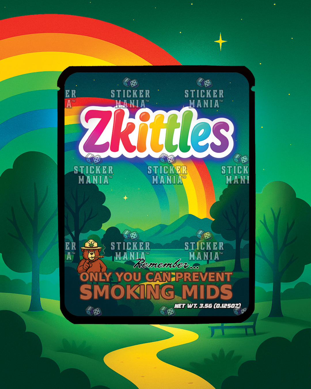 Zkittles | Pre-Made Sticker Bag | 3.5g