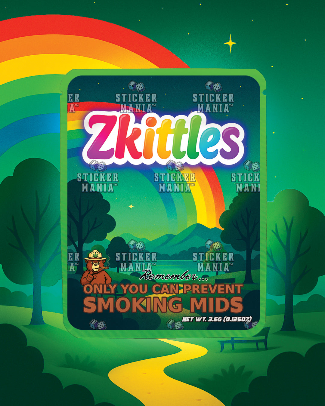 Zkittles | Pre-Made Sticker Bag | 3.5g