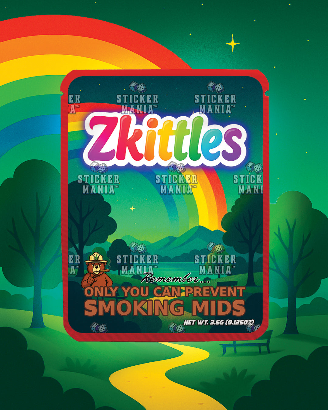 Zkittles | Pre-Made Sticker Bag | 3.5g