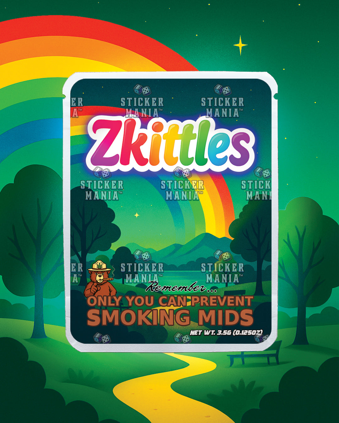 Zkittles | Pre-Made Sticker Bag | 3.5g