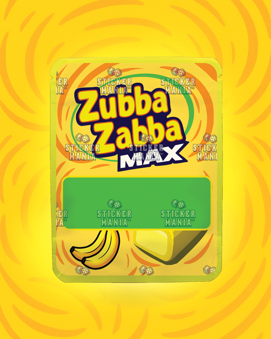 Zubba Zabba Max Outrageous Banana | Pre-Made Sticker Bag | 3.5g
