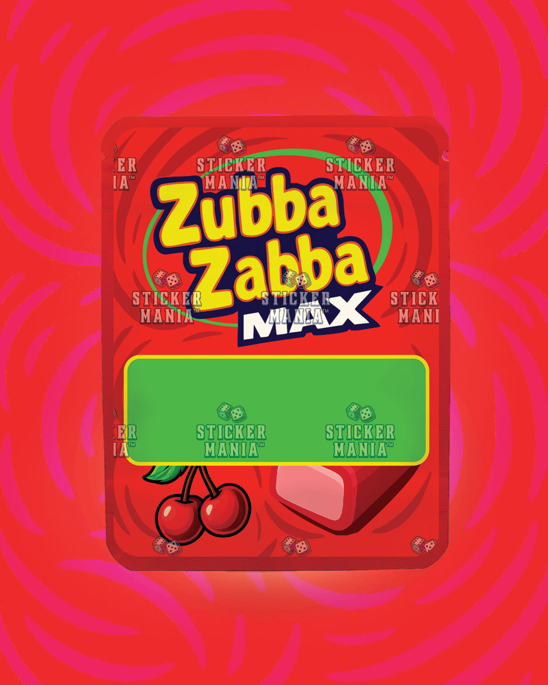 Zubba Zabba Max Outrageous Cherry | Pre-Made Sticker Bag | 3.5g
