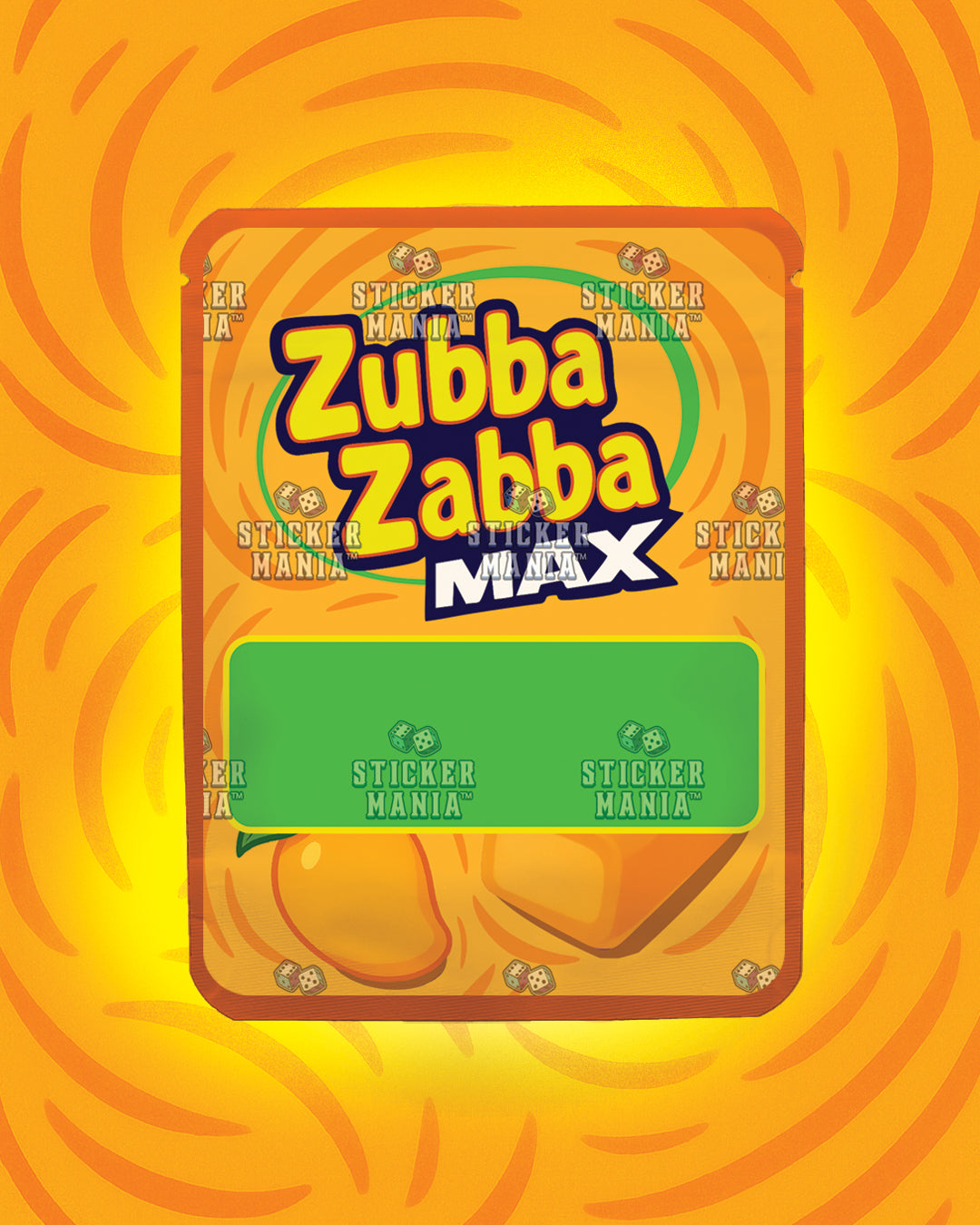 Zubba Zabba Max Outrageous Mango | Pre-Made Sticker Bag | 3.5g