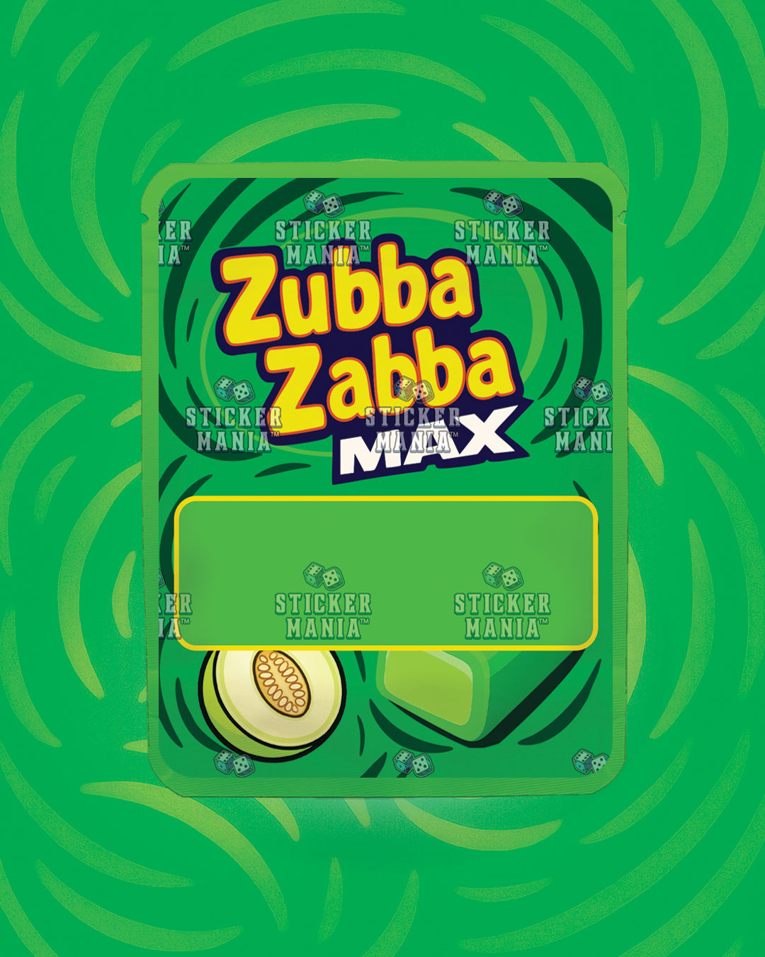 Zubba Zabba Max Outrageous Melon | Pre-Made Sticker Bag | 3.5g