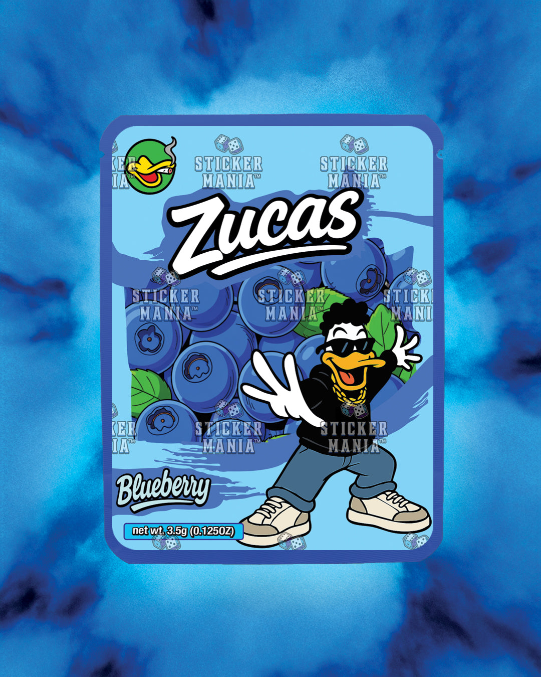 Zucas Blueberry | Pre-Made Sticker Bag | 3.5g