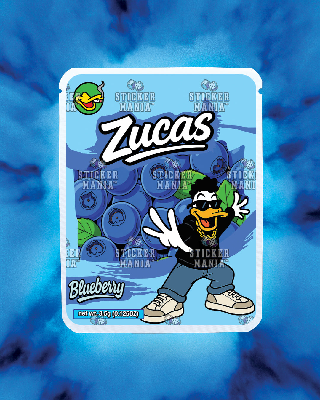 Zucas Blueberry | Pre-Made Sticker Bag | 3.5g