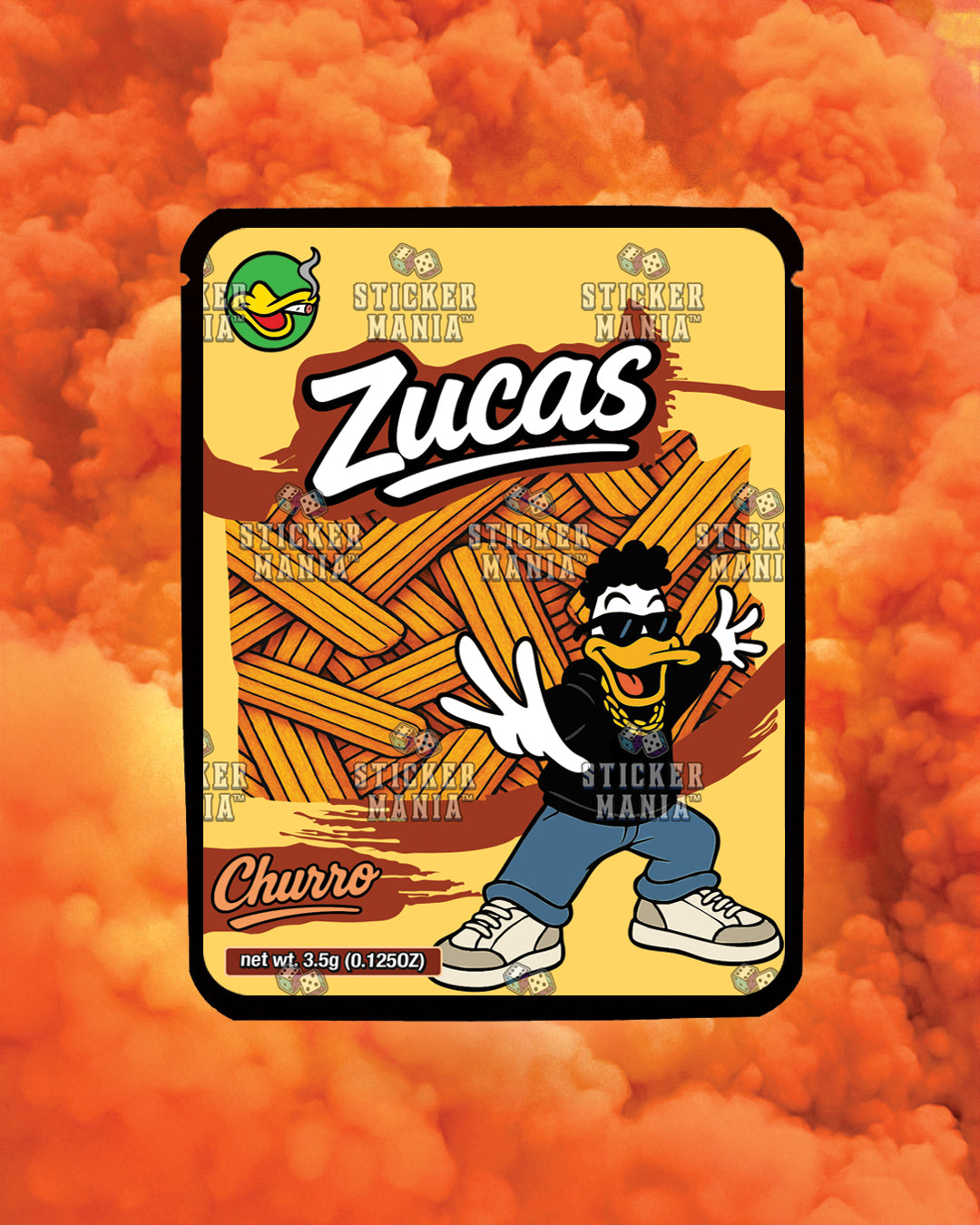 Zucas Churro | Pre-Made Sticker Bag | 3.5g