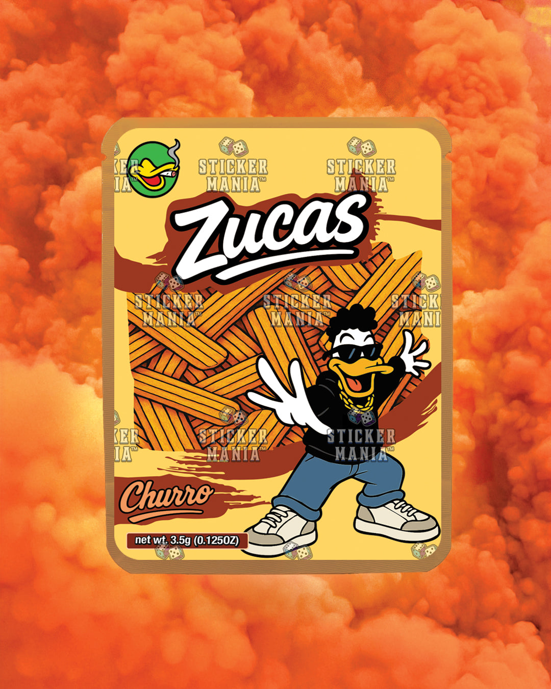 Zucas Churro | Pre-Made Sticker Bag | 3.5g