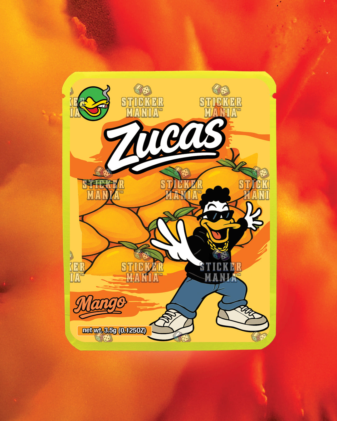Zucas Mango | Pre-Made Sticker Bag | 3.5g