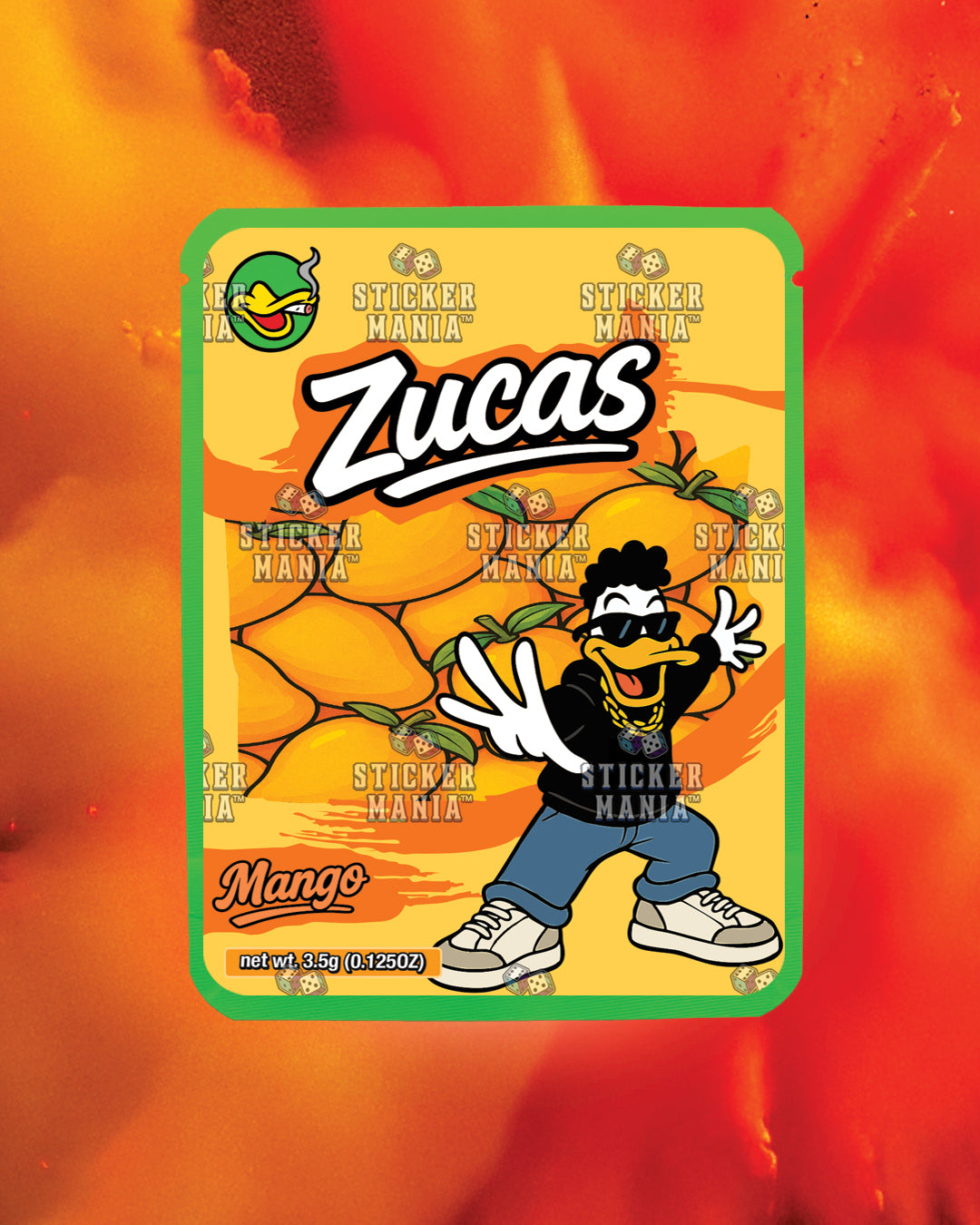 Zucas Mango | Pre-Made Sticker Bag | 3.5g