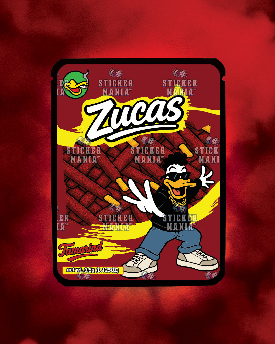 Zucas Tamarind | Pre-Made Sticker Bag | 3.5g